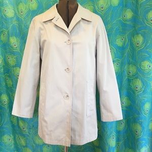 Plaid Lined Midlength Trench Coat